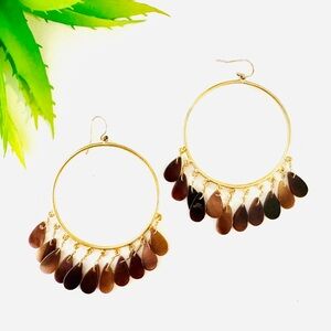 Soixante Neuf Brown Shell Earrings